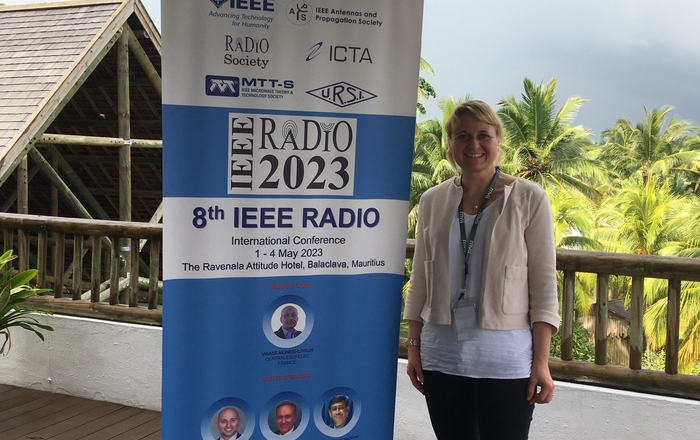 Prof. Marlene Harter at 8th IEEE RADIO Internation Conference (Mauritius)