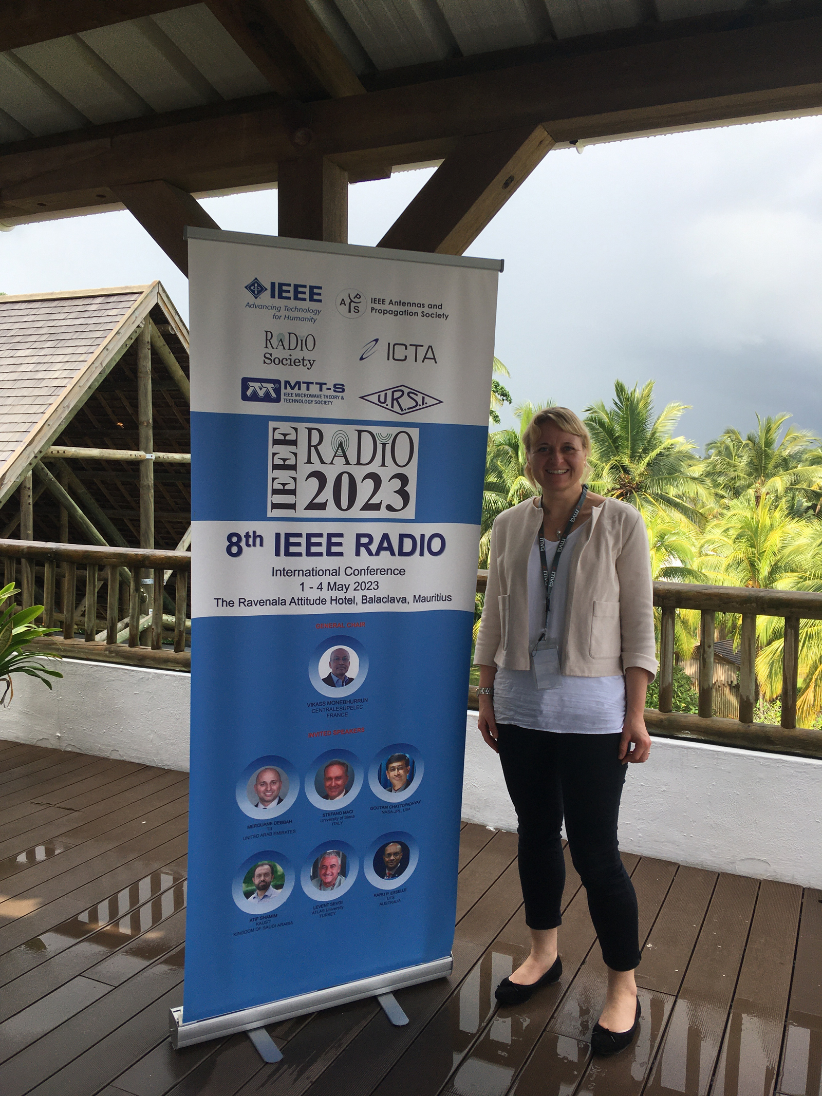 Prof. Marlene Harter at 8th IEEE RADIO Internation Conference (Mauritius)