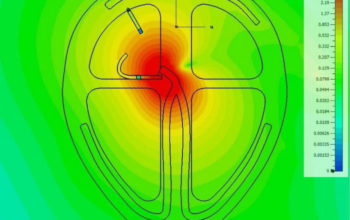 Herzrhythmus-Simulationsbild